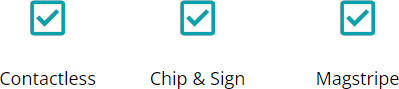 Card Reader Functions - Contactless, Chip & Sign, Magstripe
